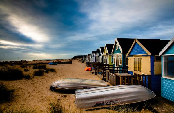 Mudeford Beach Huts by Marcus Walters
