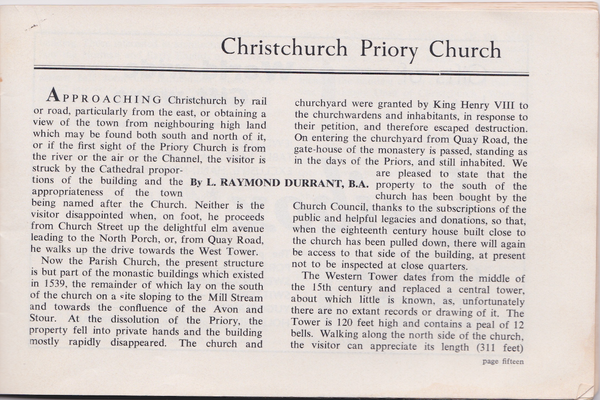 Christchurch Guide Book 1962   15